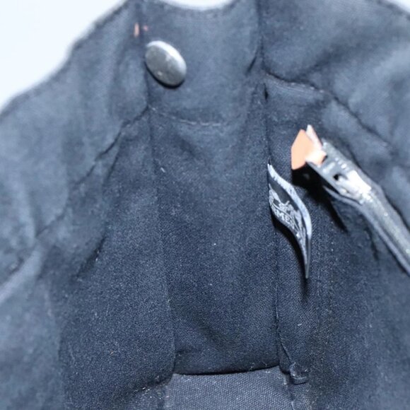 HERMES Fourre Tout PM Tote Bag Canvas Black Gray Auth 103394 - Picture 11 of 16